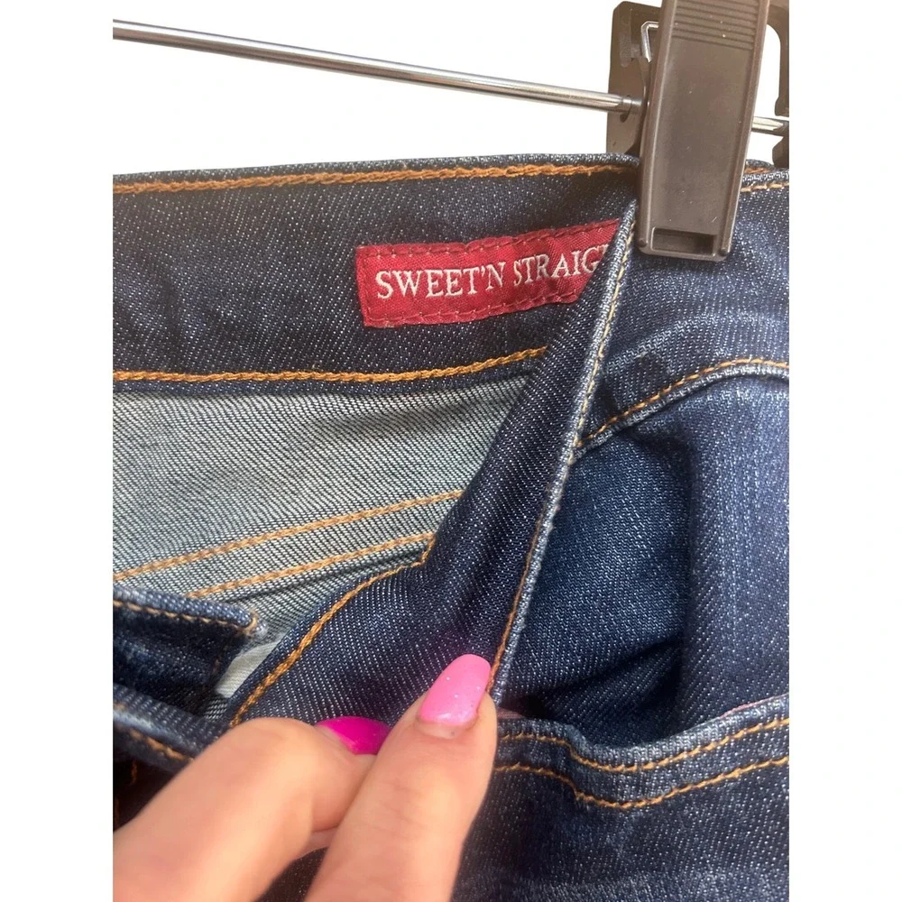 Lucky Brand Sweet N Straight Ankle Jeans‎ Dark Wash Blue Denim 6/28 Mid Rise